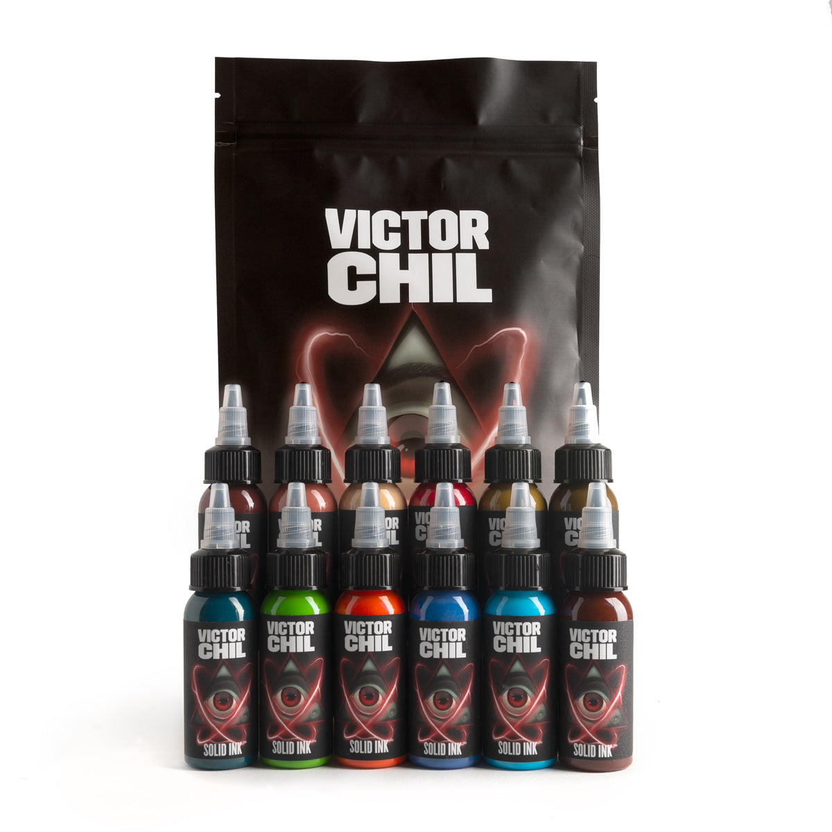SOLID INK -- VICTOR CHIL | 12 COLOR SET 1OZ (12 FOR THE PRICE OF 10)