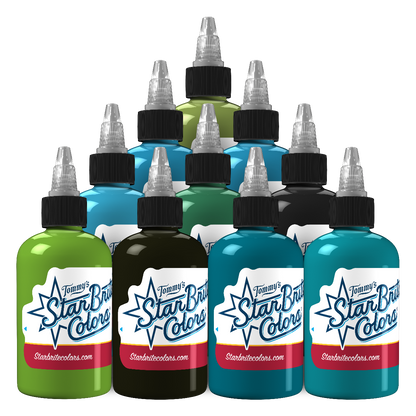 Blue Lagoon Set Tattoo Ink - StarBrite Colors