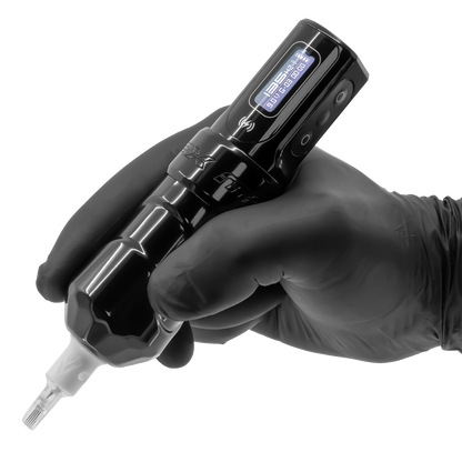 Flux Max Stealth w/ 2 PowerBolts II - FK Irons - Precision Tattoo Machines