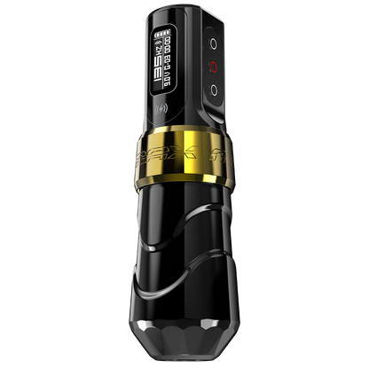 Flux Max Gold w/ 2 PowerBolts II - FK Irons - Precision Tattoo Machines