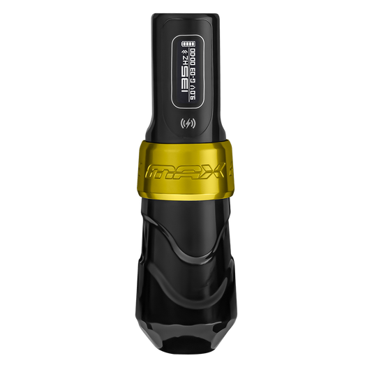Flux Max Gold with PowerBolt II - FK Irons - Precision Tattoo Machines