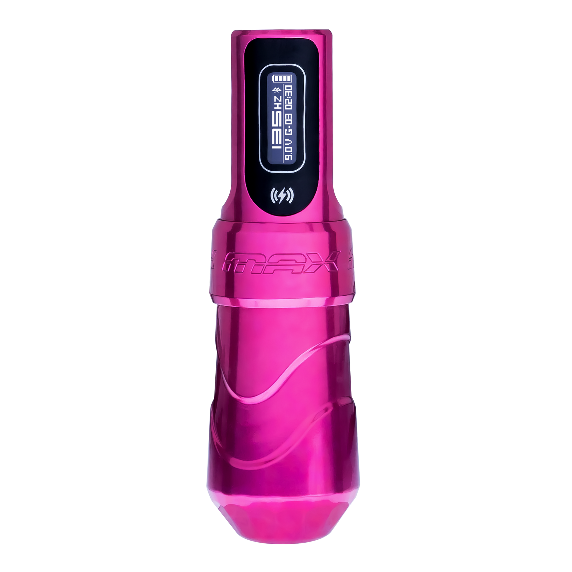 Flux Max Bubblegum with PowerBolt II - FK Irons - Precision Tattoo Machines