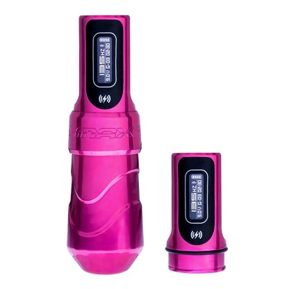 Flux Max Bubblegum w/ 2 PowerBolts II - FK Irons - Precision Tattoo Machines