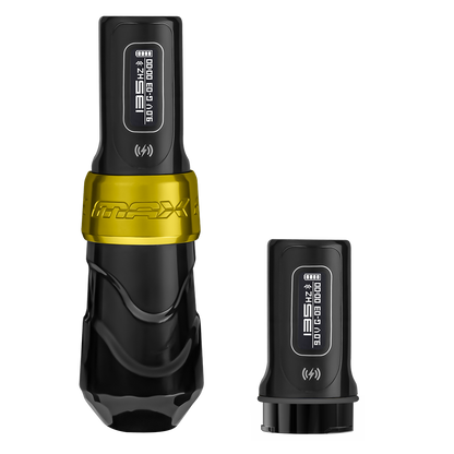 Flux Max Gold w/ 2 PowerBolts II - FK Irons - Precision Tattoo Machines