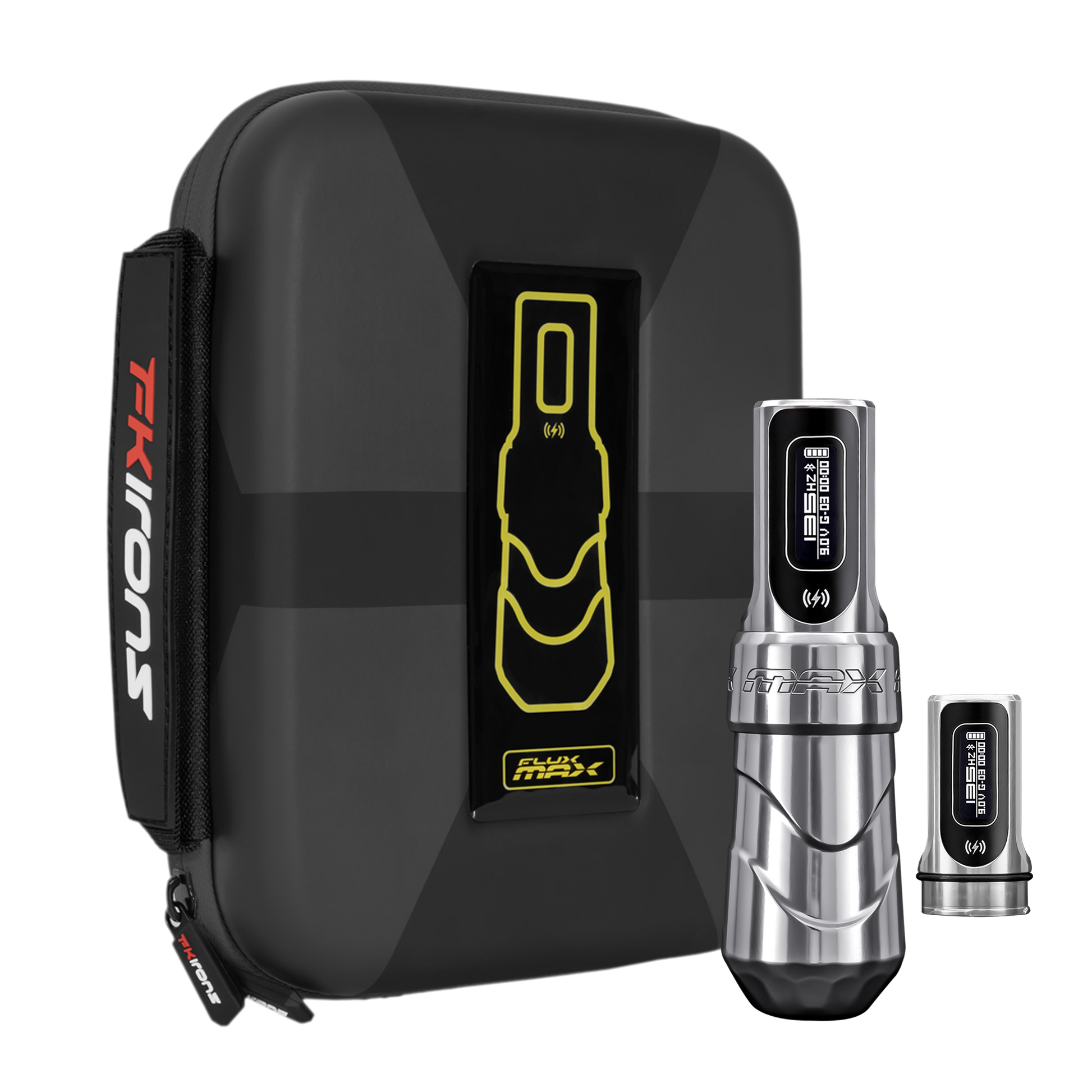 Flux Max Blade w/ 2 PowerBolts II - FK Irons - Precision Tattoo Machines