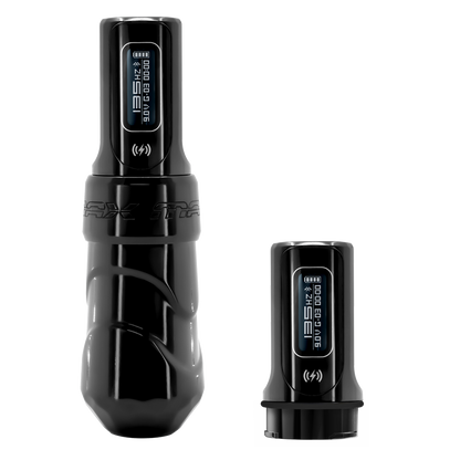 Flux Max Stealth w/ 2 PowerBolts II - FK Irons - Precision Tattoo Machines