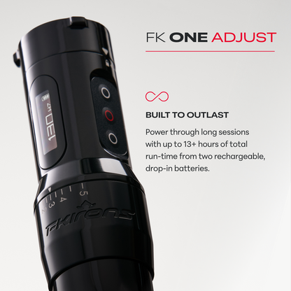 FK One Adjust Wireless Tattoo Machine - FK Irons - Precision Tattoo Machines