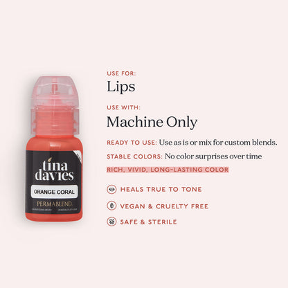 Orange Coral - Tina Davies Lust Lip