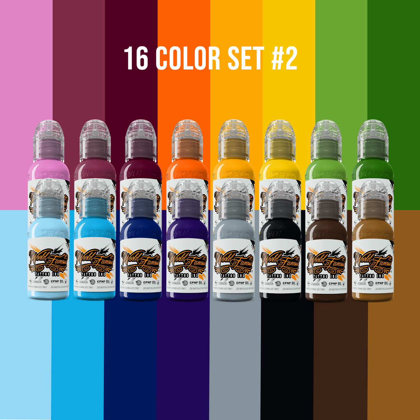 World Famous 16 Color Ink Set #2