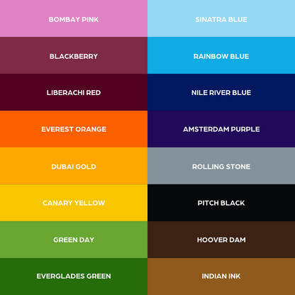 World Famous 16 Color Ink Set #2