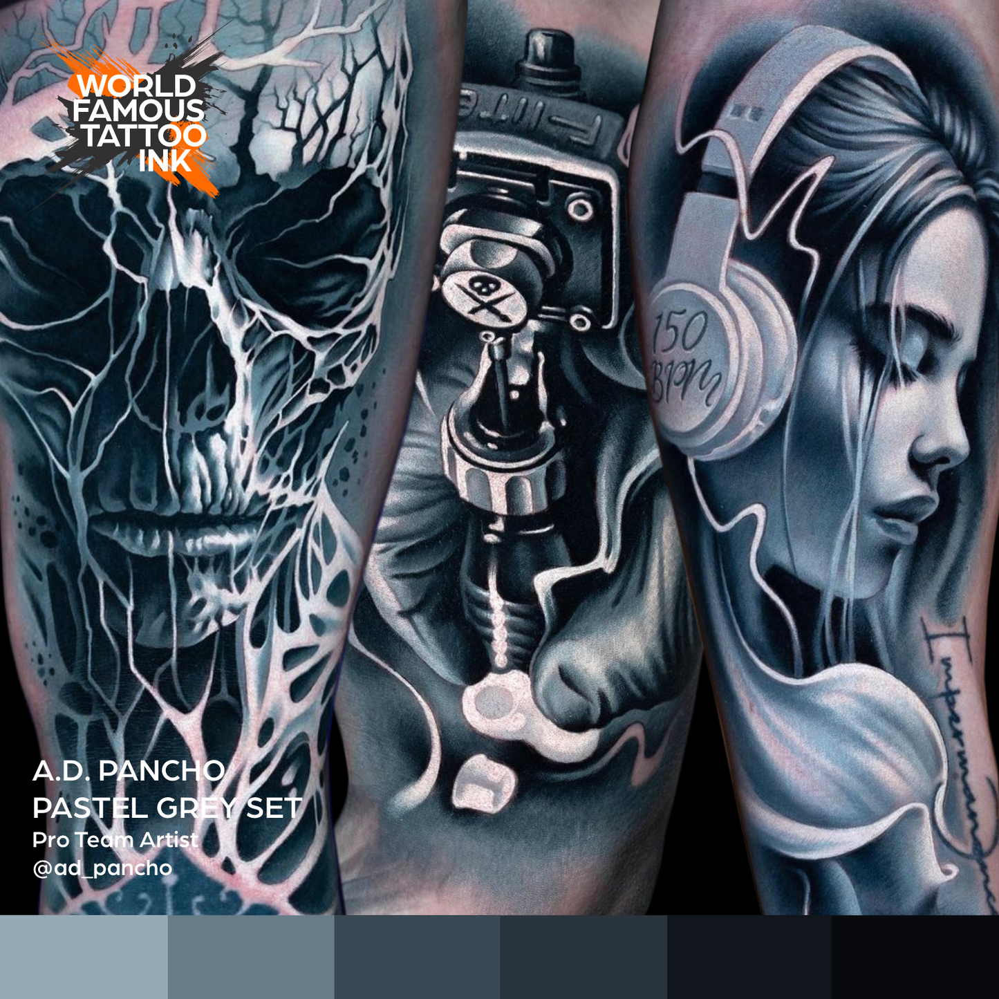 A.D. Pancho Pastel Grey Set