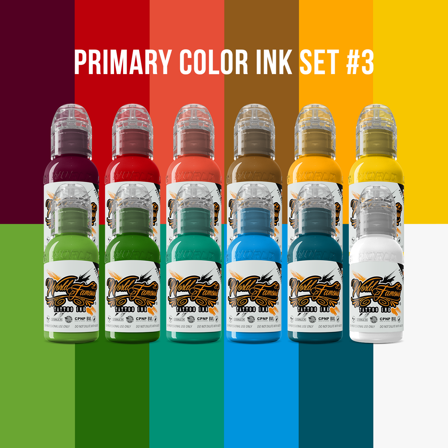 World Famous Primary Color Ink Set #3