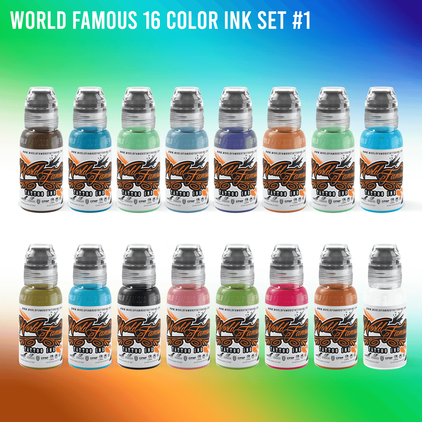 World Famous 104 bottle Color Set - 1oz