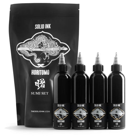 SOLID INK -- HORITOMO SUMI SET | BLACK, DARK, MEDIUM, LIGHT