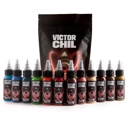 SOLID INK -- VICTOR CHIL | 12 COLOR SET 1OZ (12 FOR THE PRICE OF 10)