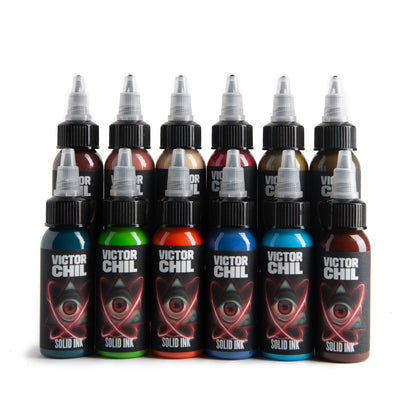 SOLID INK -- VICTOR CHIL | 12 COLOR SET 1OZ (12 FOR THE PRICE OF 10)