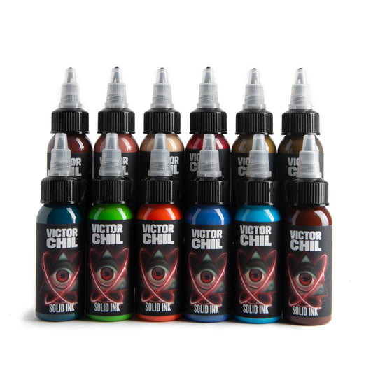SOLID INK -- VICTOR CHIL | 12 COLOR SET 1OZ (12 FOR THE PRICE OF 10)