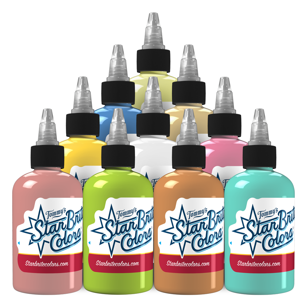 Pastel Palette Set Tattoo Ink - StarBrite Colors