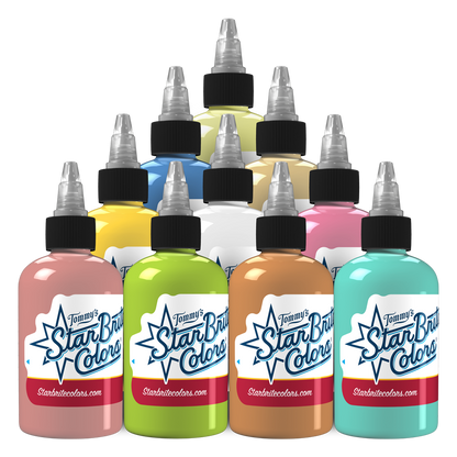 Pastel Palette Set Tattoo Ink - StarBrite Colors