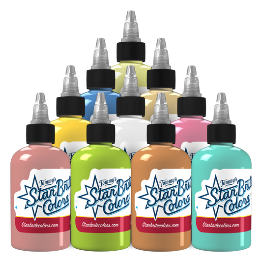 Pastel Palette Set Tattoo Ink - StarBrite Colors
