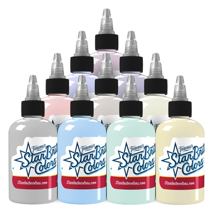 Soft Pastel Palette Set Tattoo Ink - StarBrite Colors