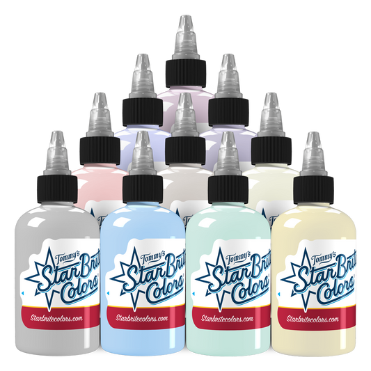 Soft Pastel Palette Set Tattoo Ink - StarBrite Colors